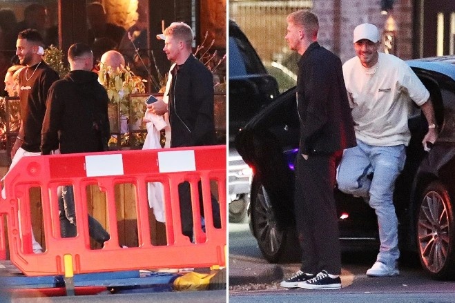 太阳报:格拉利什、德布劳内等曼城球星一起聚餐